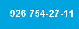 926 754-27-11